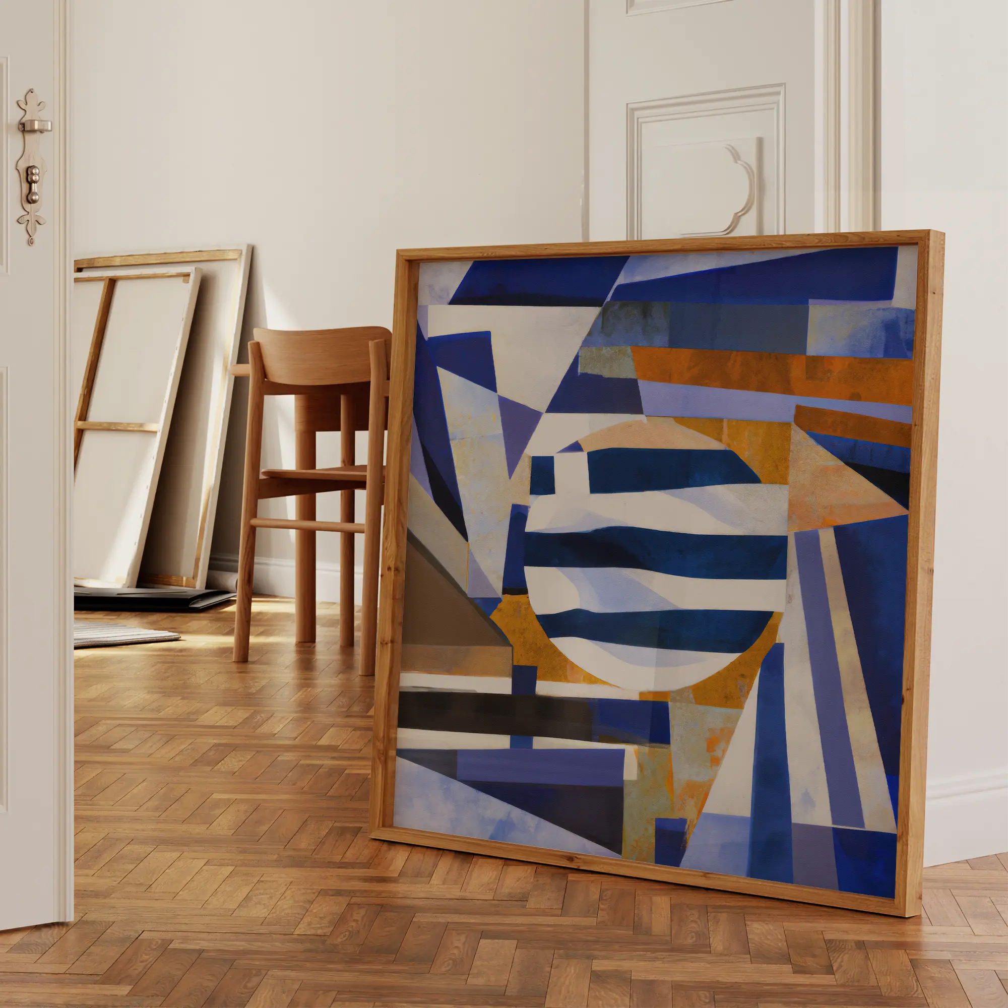Greece - Flag Inspired Art