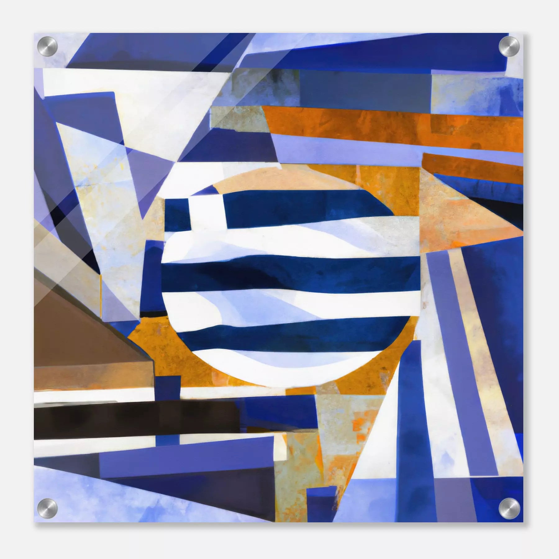 Greece - Flag Inspired Art