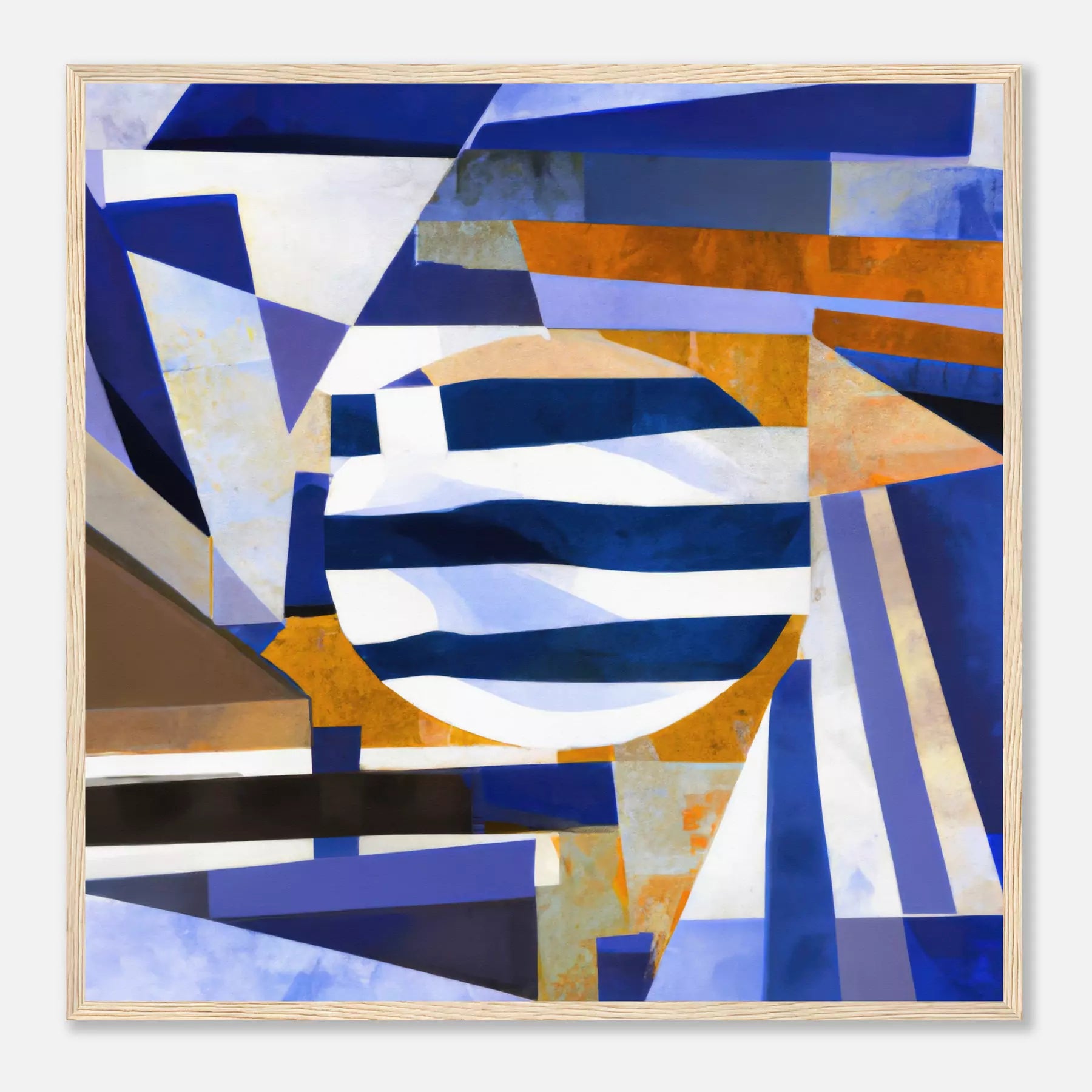 Greece - Flag Inspired Art