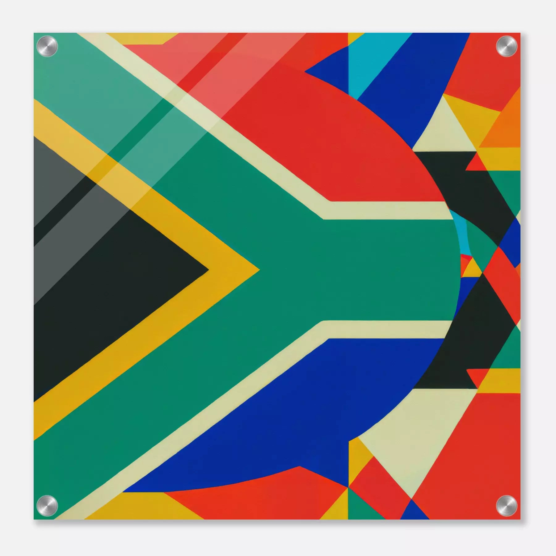 South Africa - Flag Inspired Art