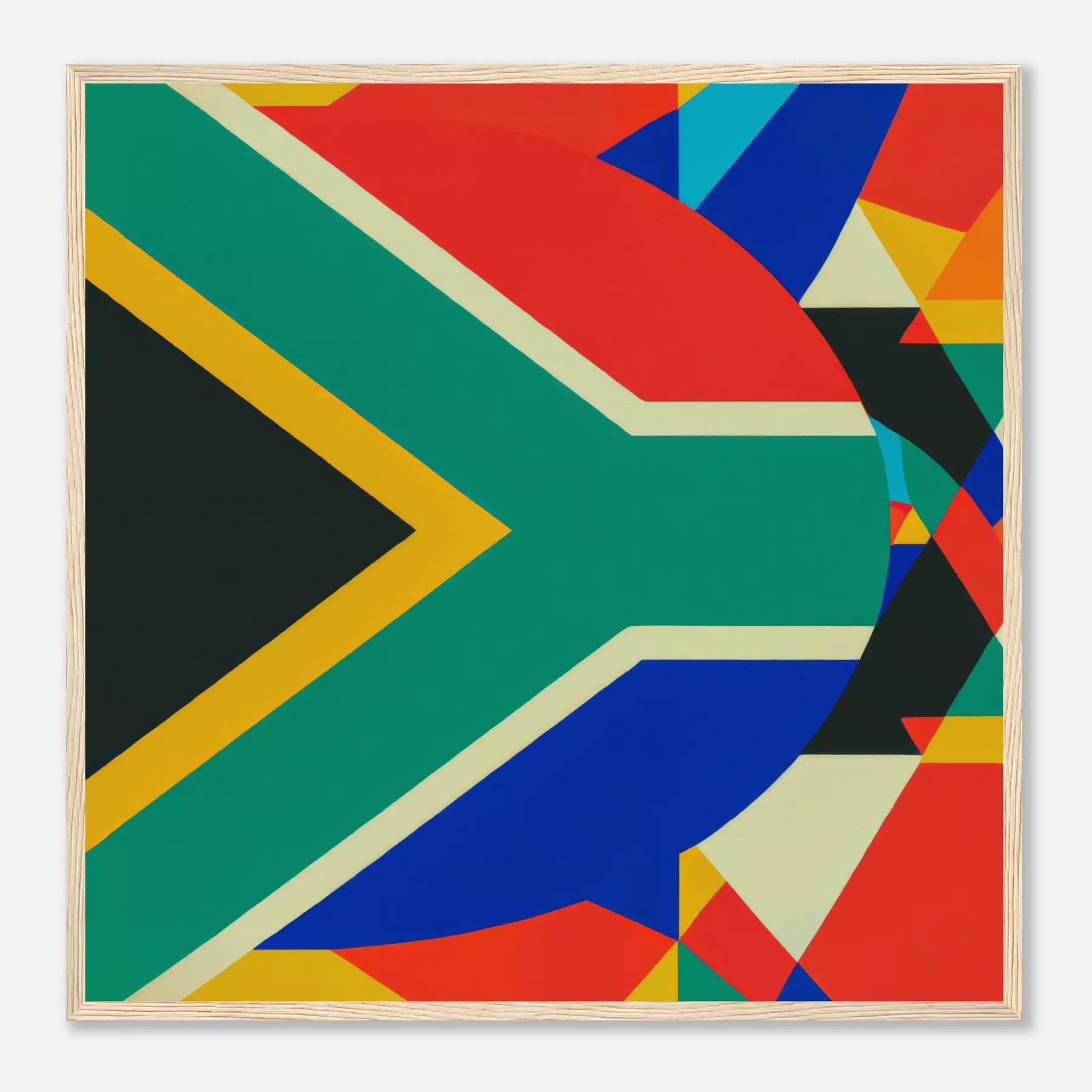 South Africa - Flag Inspired Art