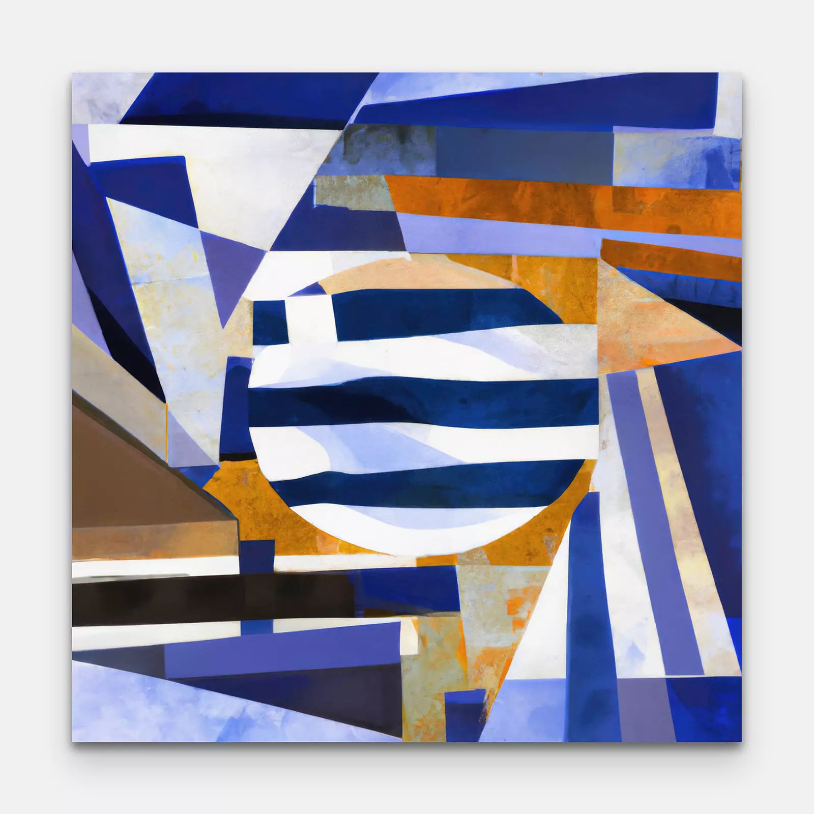 Greece - Flag Inspired Art