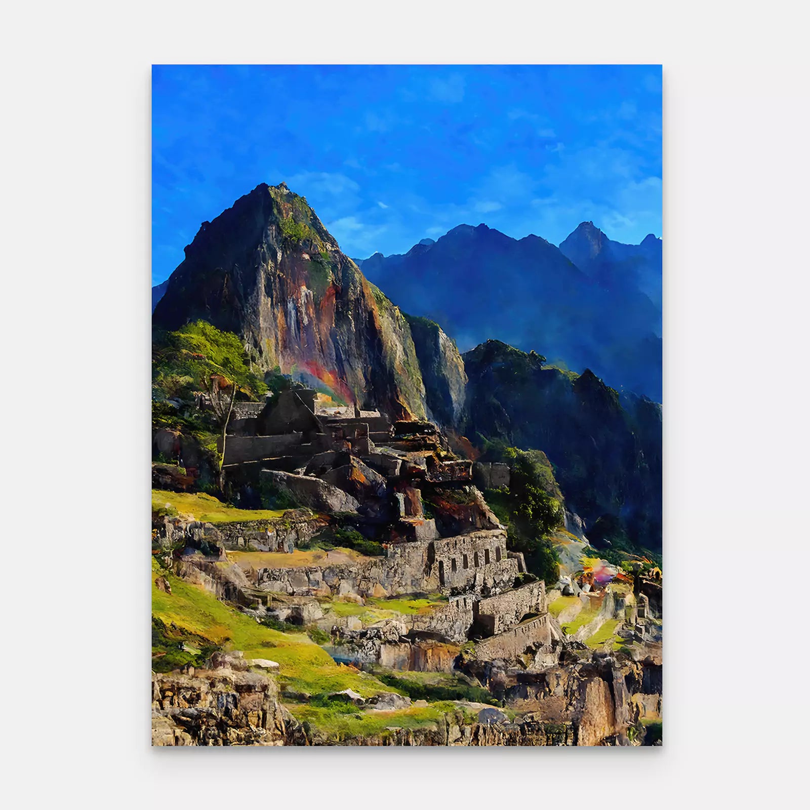 Machu Picchu - Peru Wall Art (Portrait Edition)