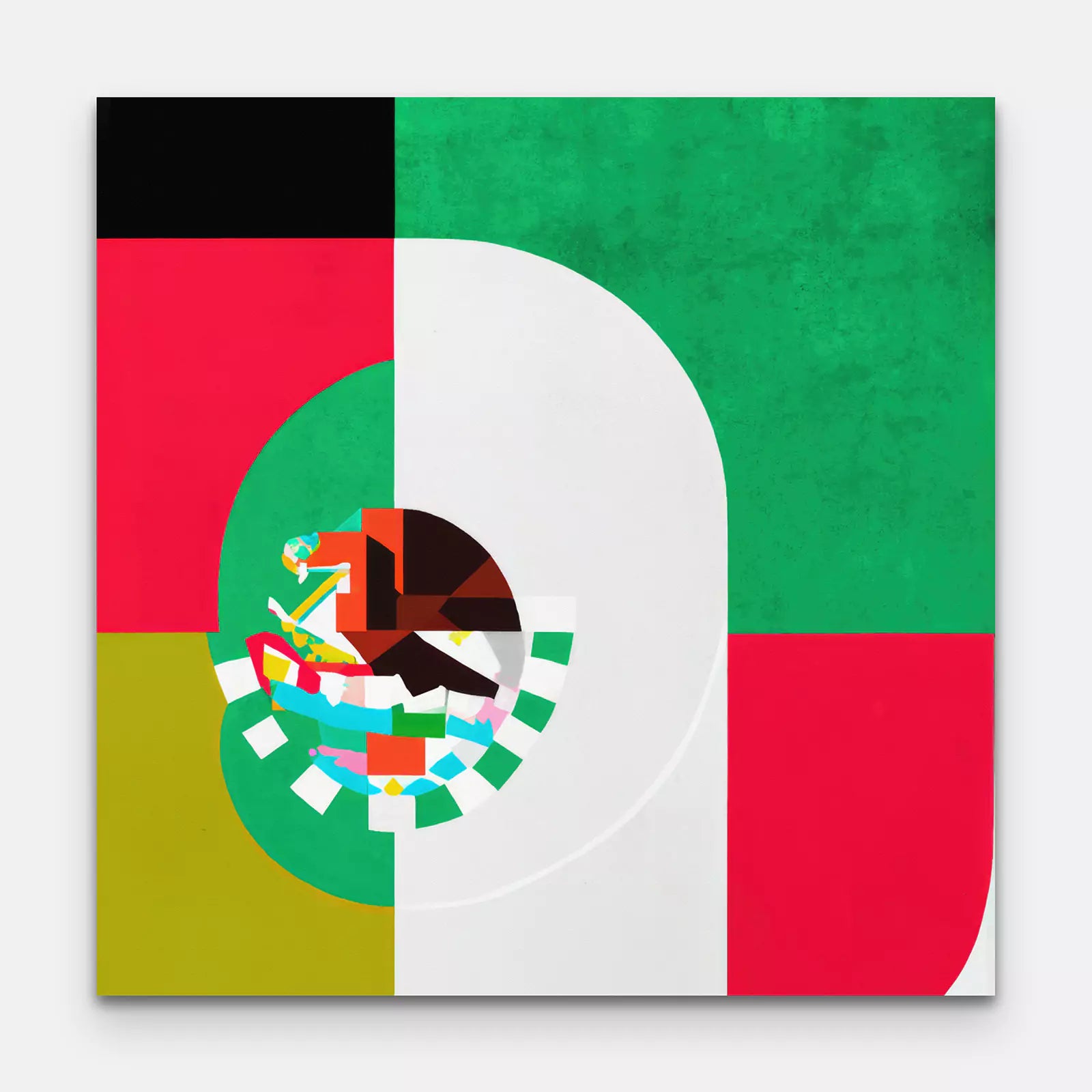 Mexico - Flag Inspired Art