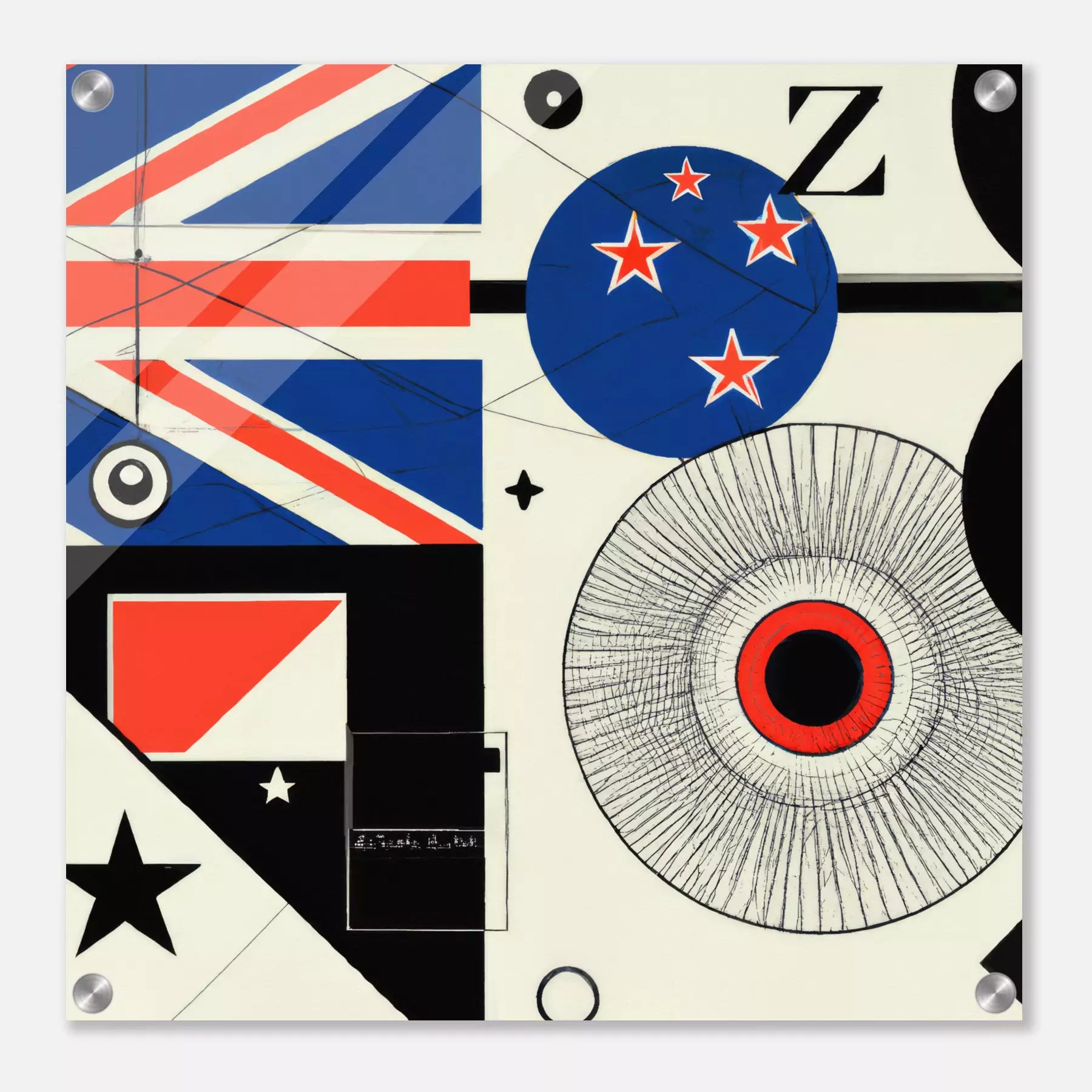 New Zealand - Flag Inspired Art