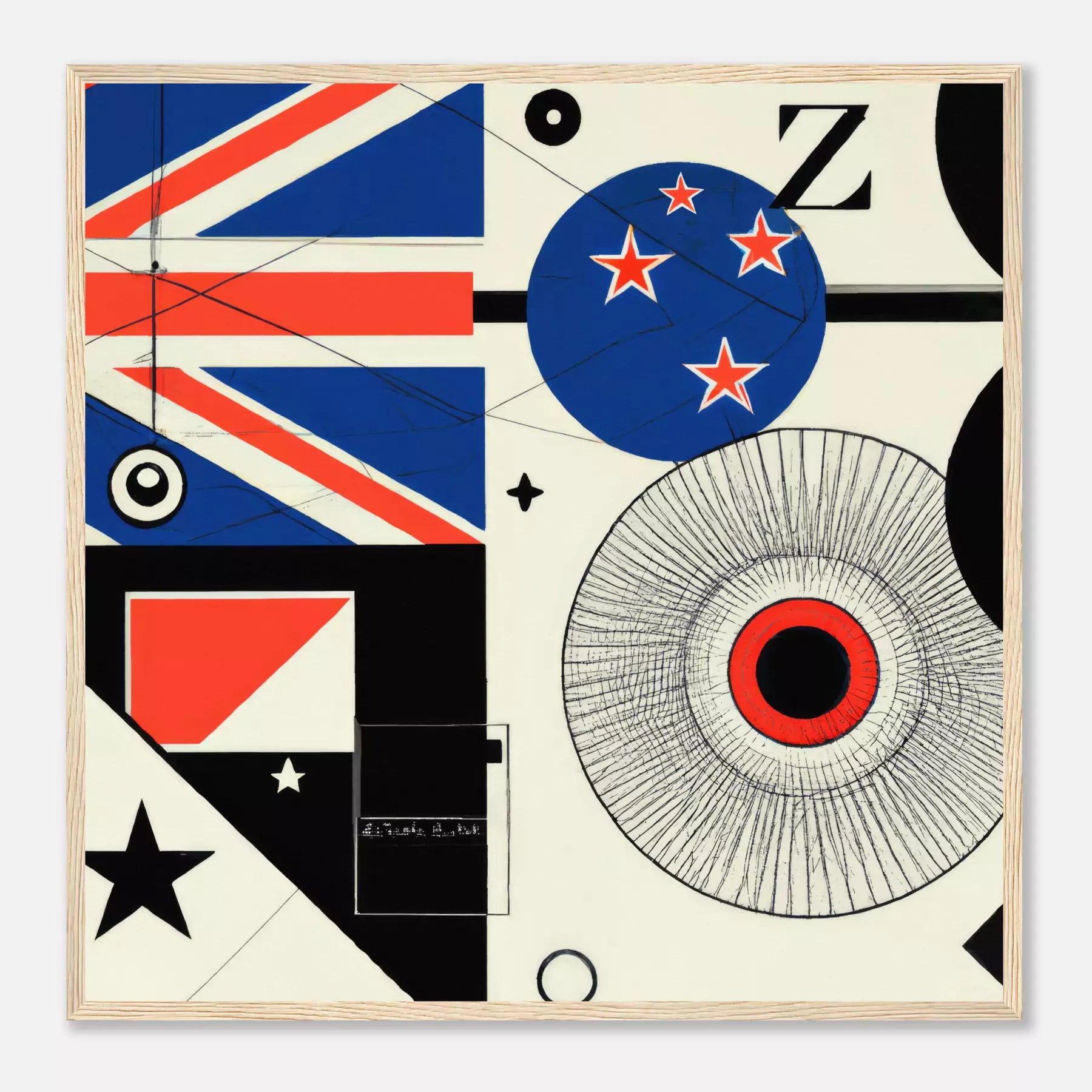 New Zealand - Flag Inspired Art