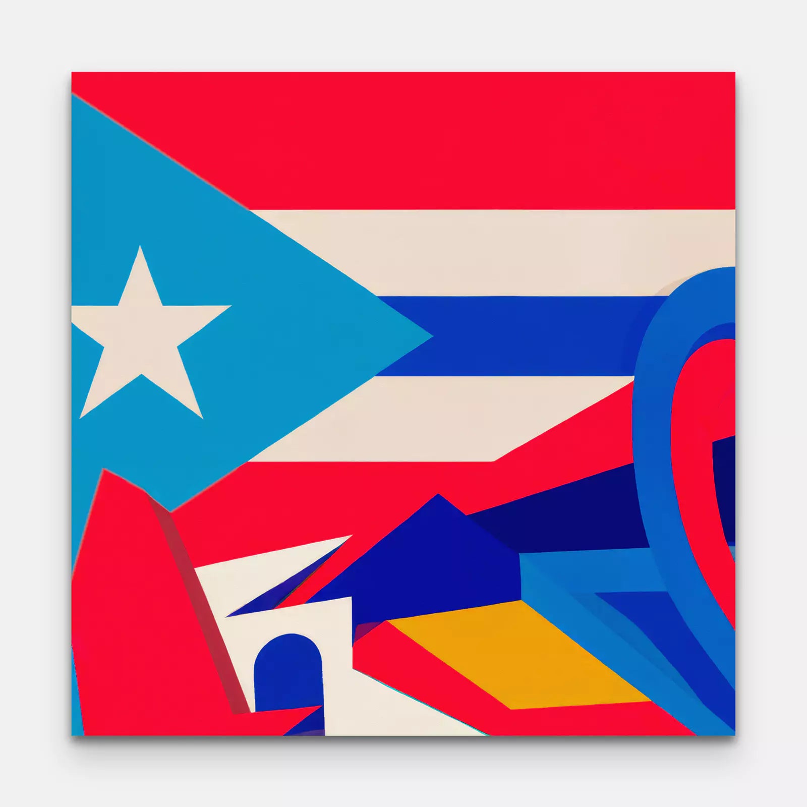 Puerto Rico - Flag Inspired Art